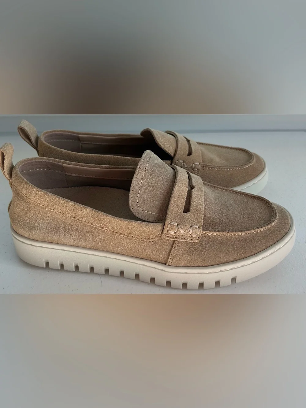 Vionic Women's Suede Loafers in Tan - Picture 2 of 6